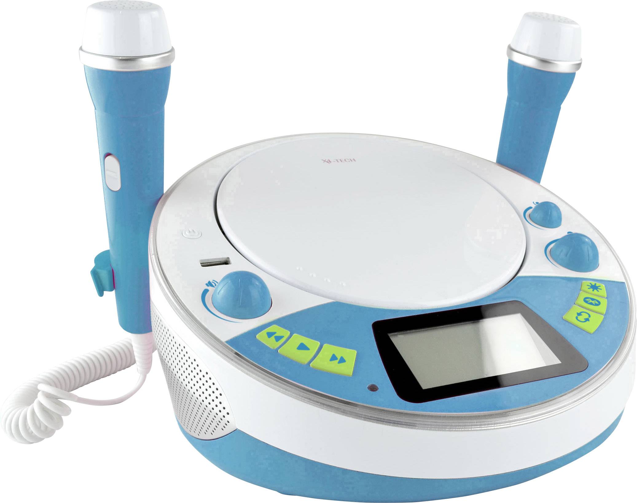 X4 Tech Bobby Joey Jam Box Kinder CD-Player Bluetooth®, AUX, CD, USB, SD Inkl. Karaoke-Funktion, In