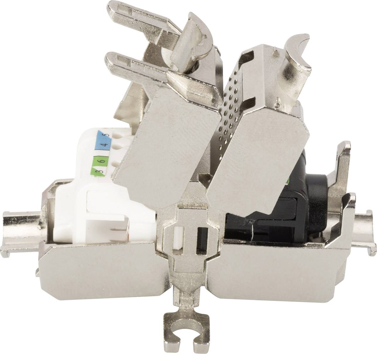 Digitus RJ45 / Verbinder Netzwerk Adapter CAT 6a, Unbestückt [1x LSA, Schneid-Klemm, Schnellanschlu