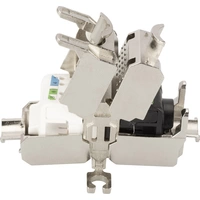 Digitus RJ45 / Verbinder Netzwerk Adapter CAT 6a, Unbestückt [1x LSA, Schneid-Klemm, Schnellanschluss - 1x LSA, Schneid-Klemm Digitus RJ45 / Verbinder Netzwerk Adapter CAT 6a, Unbestückt [1x LSA, Schneid-Klemm, Schnellanschluss - 1x LSA, Schneid-Klemm