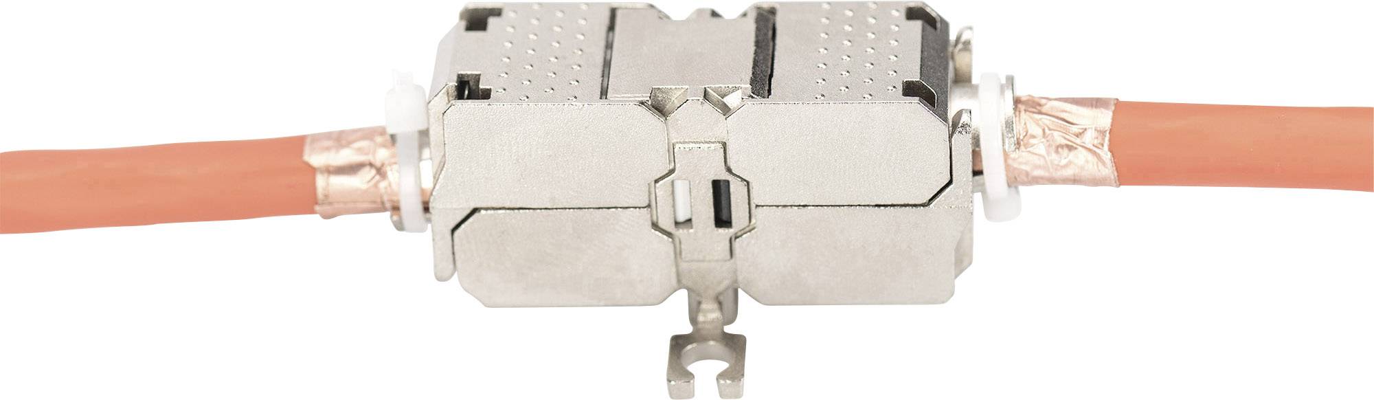 Digitus RJ45 / Verbinder Netzwerk Adapter CAT 6a, Unbestückt [1x LSA, Schneid-Klemm, Schnellanschlu