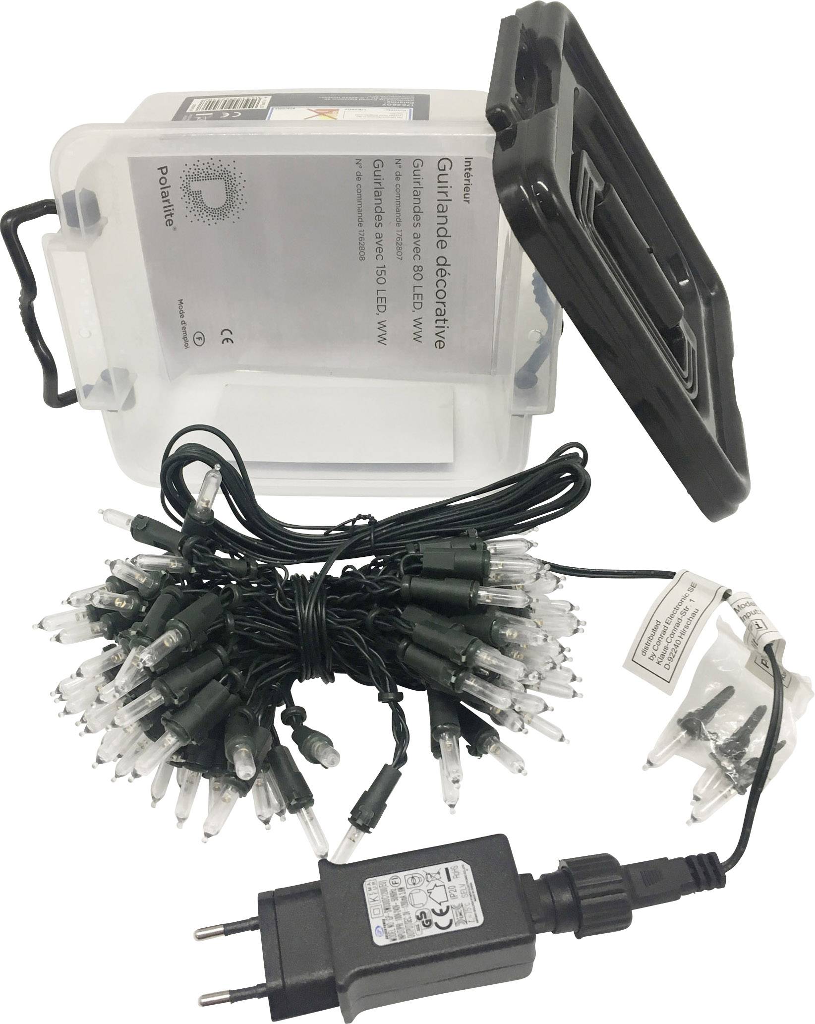 Polarlite PL-8814035 Mini-Lichterkette Innen netzbetrieben Anzahl Leuchtmittel 80 LED Beleuchtete Länge: 7.9m