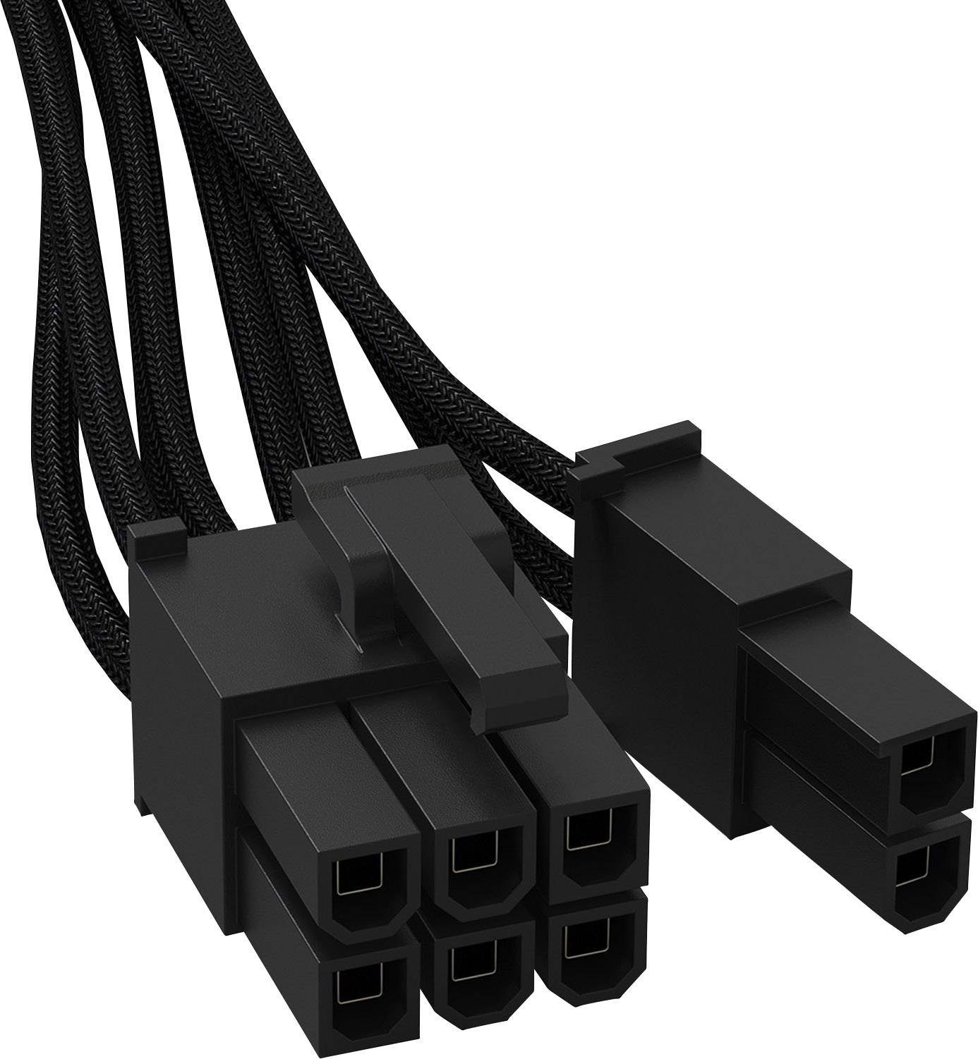 BeQuiet Computer, Strom Kabel [1x ATX-Stecker 8pol. (6+2) - 1x 12 PIN-Stecker (Netzteil)] 0.60 m Schwarz