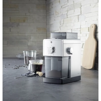 WMF Stelio Edition 0417070011 Kaffeemühle Silber, Schwarz Edelstahl-Scheibenmahlwerk WMF Stelio Edition 0417070011 Kaffeemühle Silber, Schwarz Edelstahl-Scheibenmahlwerk