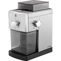 WMF Stelio Edition 0417070011 Kaffeemühle Silber, Schwarz Edelstahl-Scheibenmahlwerk WMF Stelio Edition 0417070011 Kaffeemühle Silber, Schwarz Edelstahl-Scheibenmahlwerk