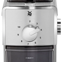 WMF Stelio Edition 0417070011 Kaffeemühle Silber, Schwarz Edelstahl-Scheibenmahlwerk WMF Stelio Edition 0417070011 Kaffeemühle Silber, Schwarz Edelstahl-Scheibenmahlwerk