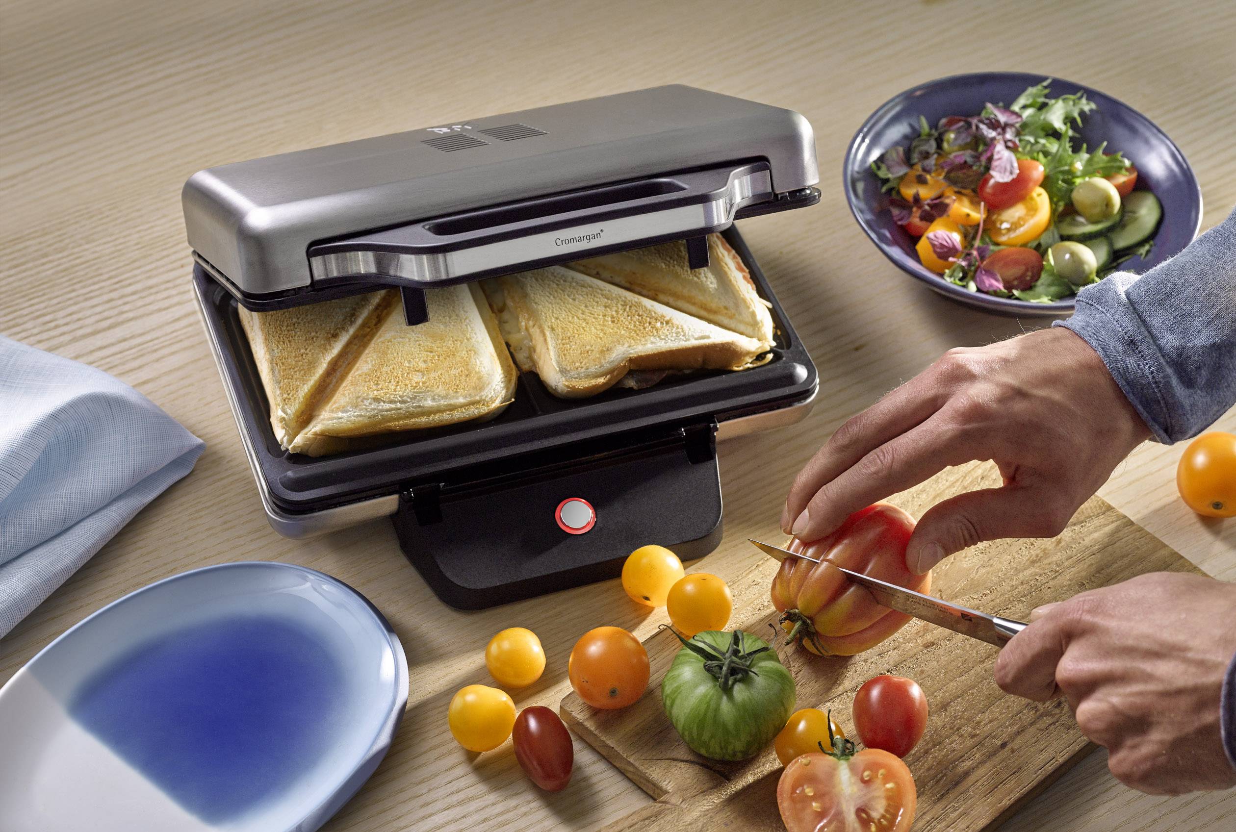 WMF 0415150011 Sandwich-Toaster Silber, Schwarz