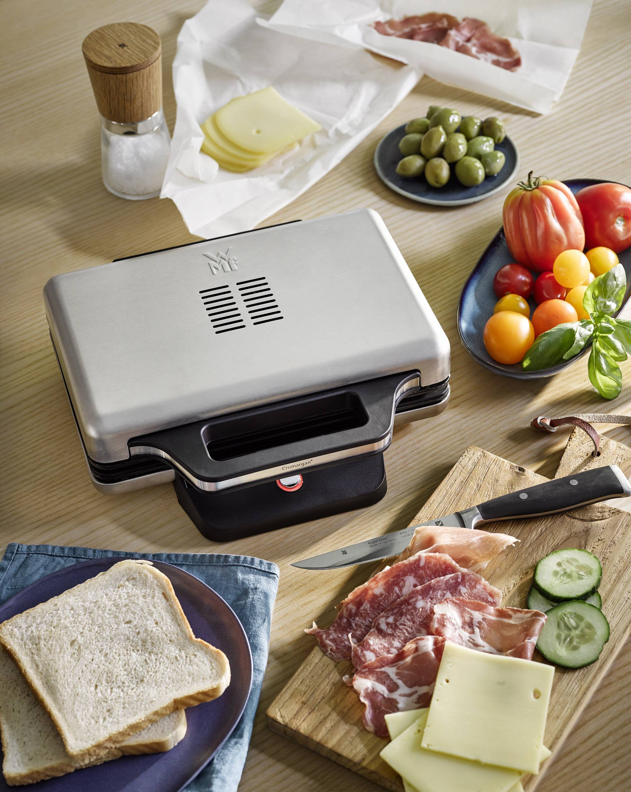WMF 0415150011 Sandwich-Toaster Silber, Schwarz