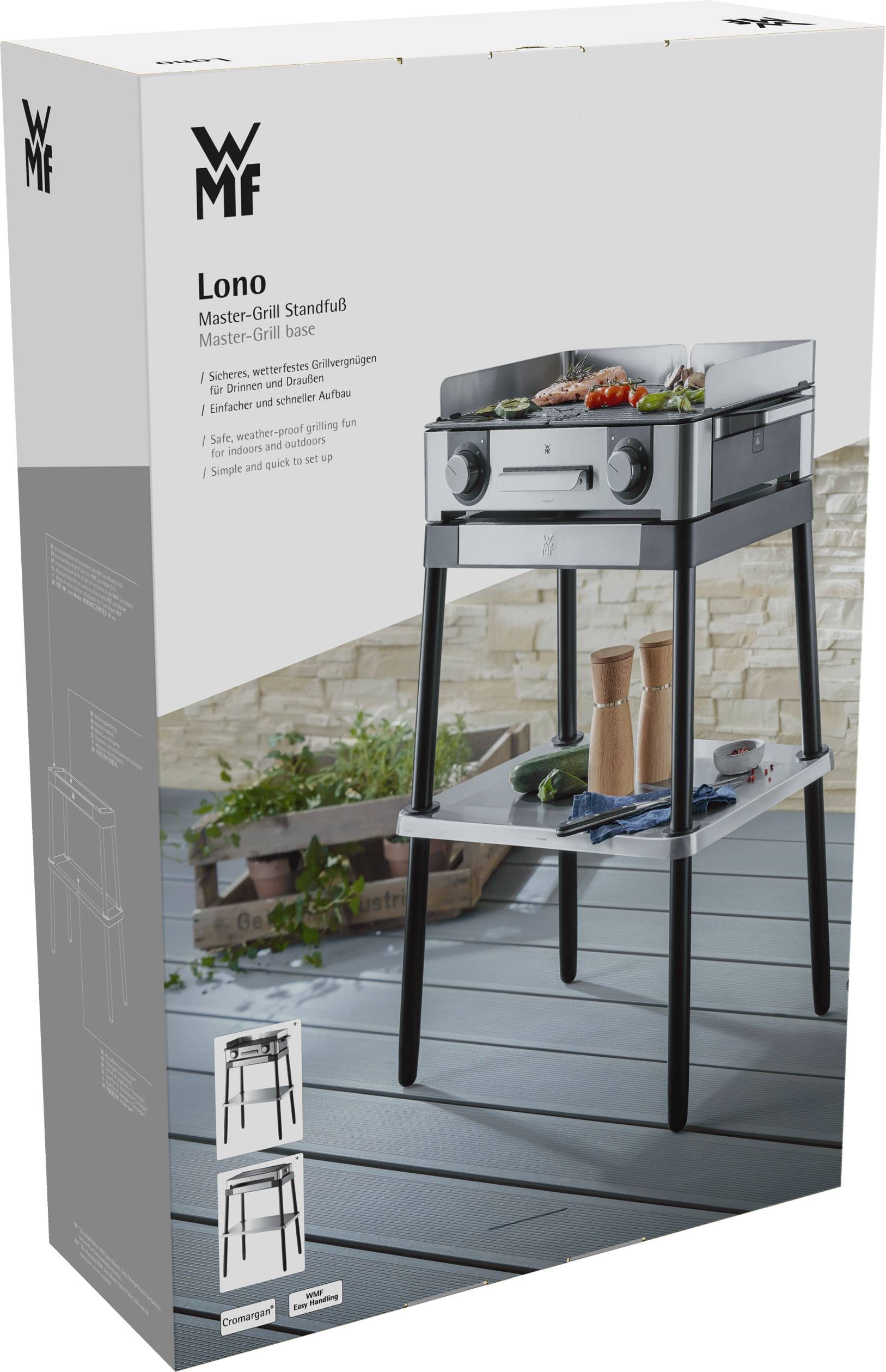 WMF 0415970071 Grillgestell Silber, Schwarz