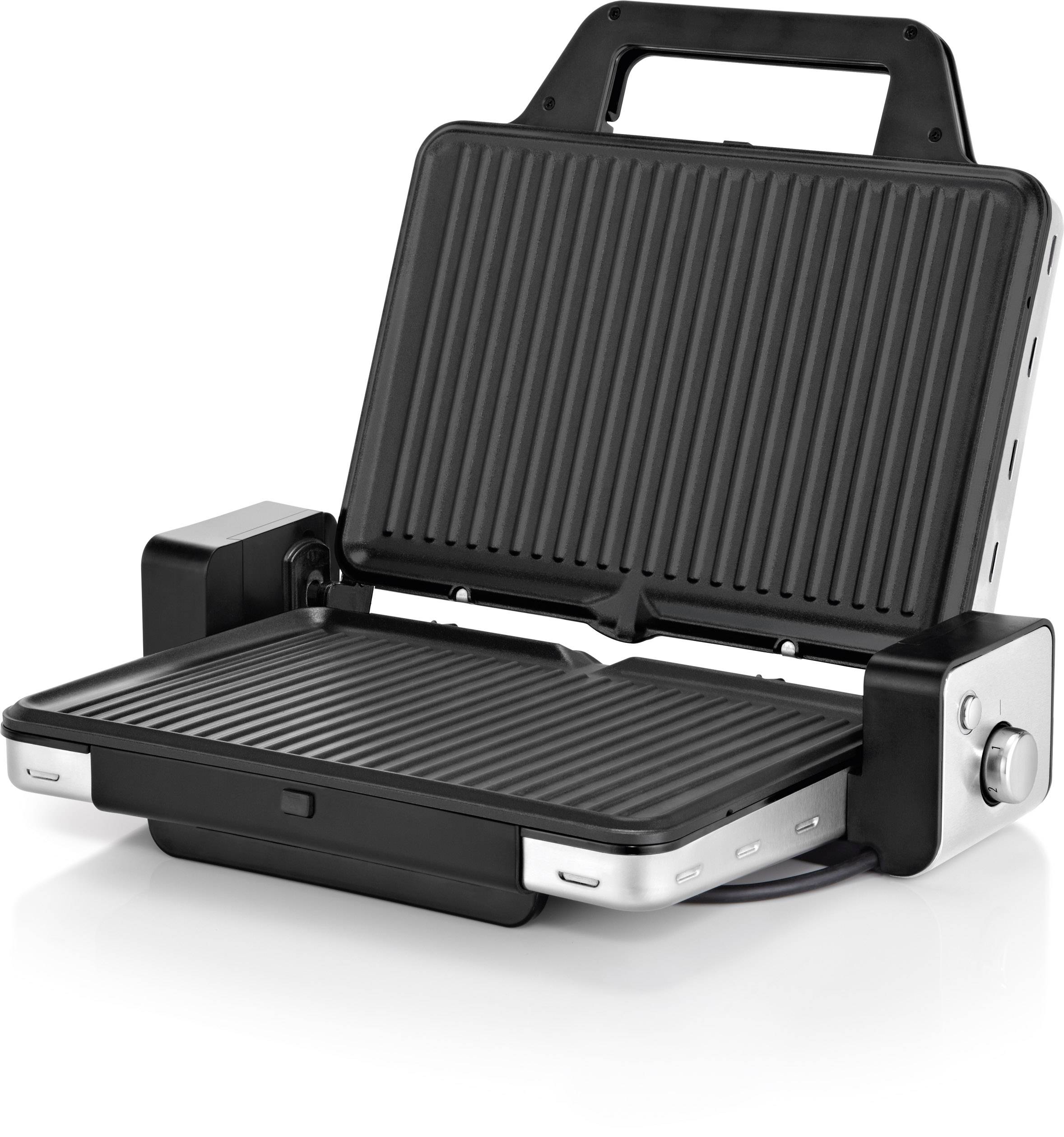WMF 0415110011 Elektro Kontaktgrill Silber, Schwarz
