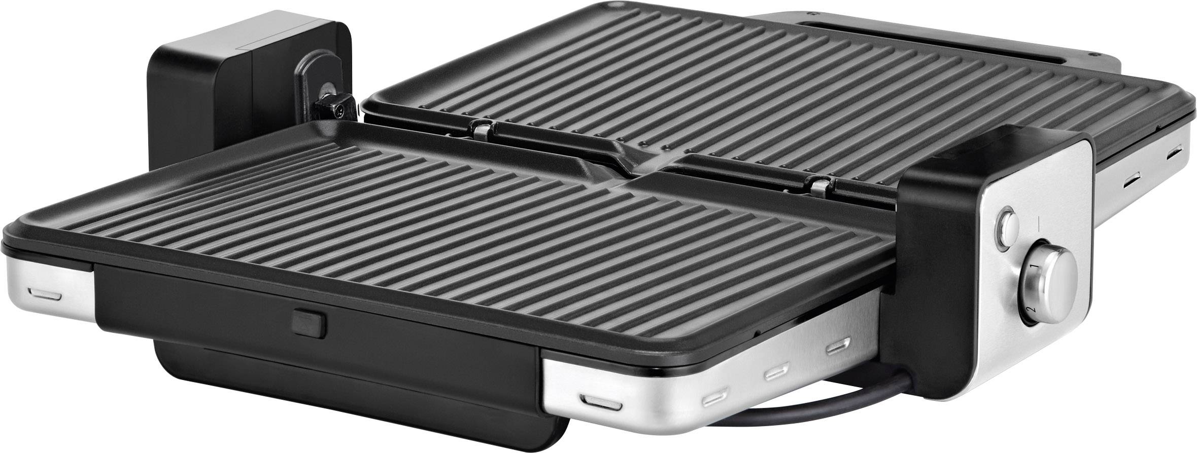 WMF 0415110011 Elektro Kontaktgrill Silber, Schwarz