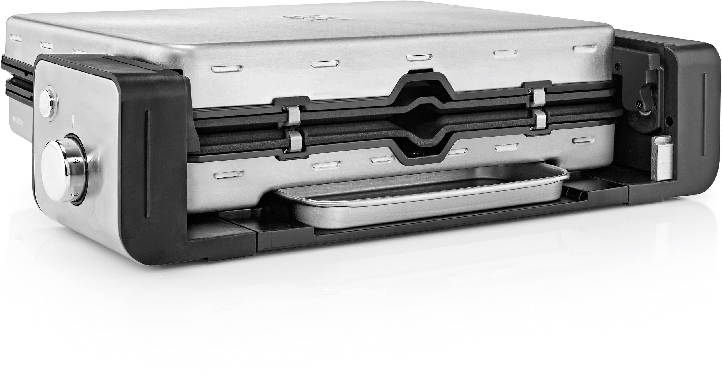 WMF 0415110011 Elektro Kontaktgrill Silber, Schwarz