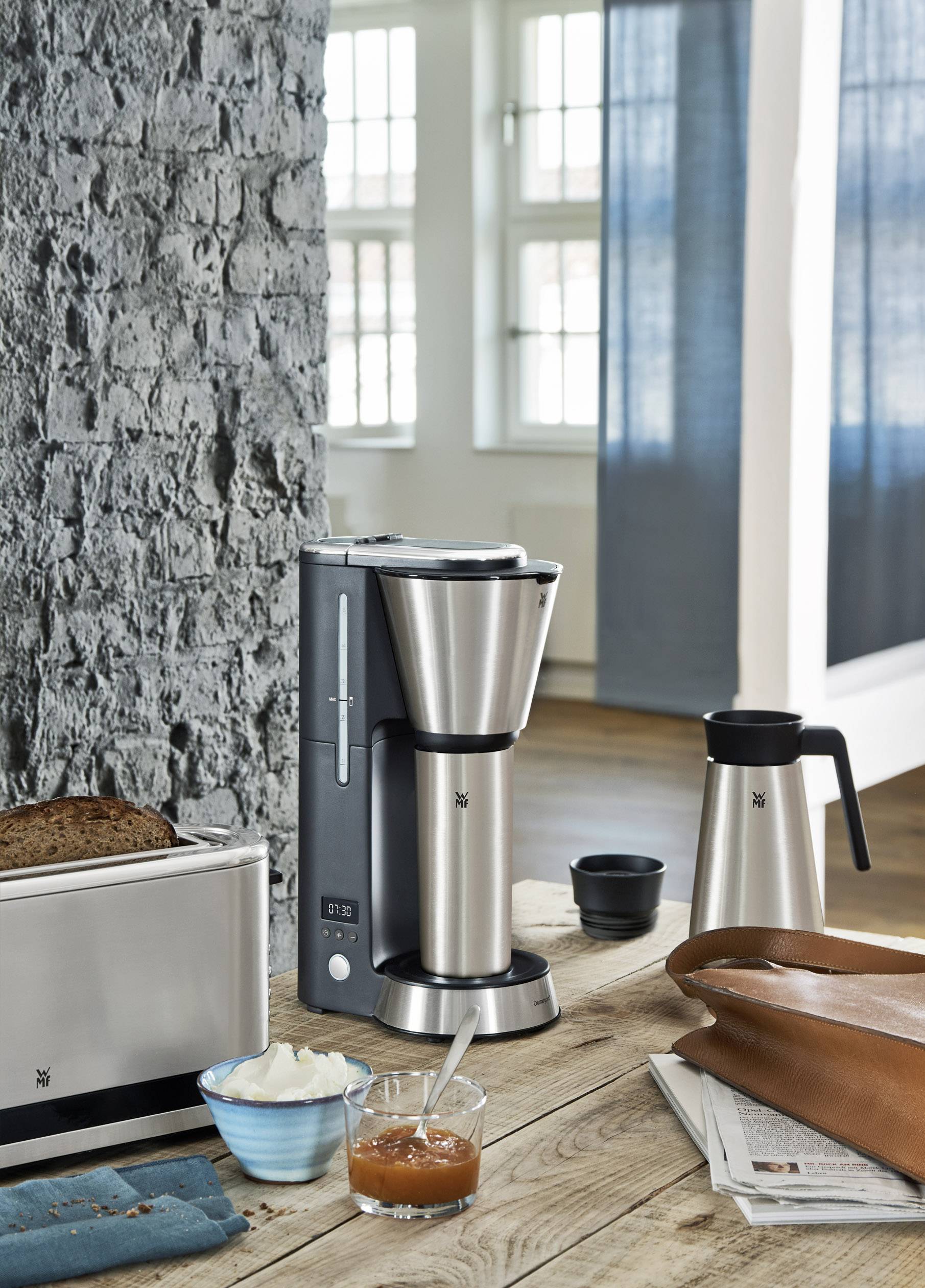 WMF KÜCHENminis® Aroma Thermo to go Kaffeemaschine Schwarz, Silber Fassungsvermögen Tassen=5