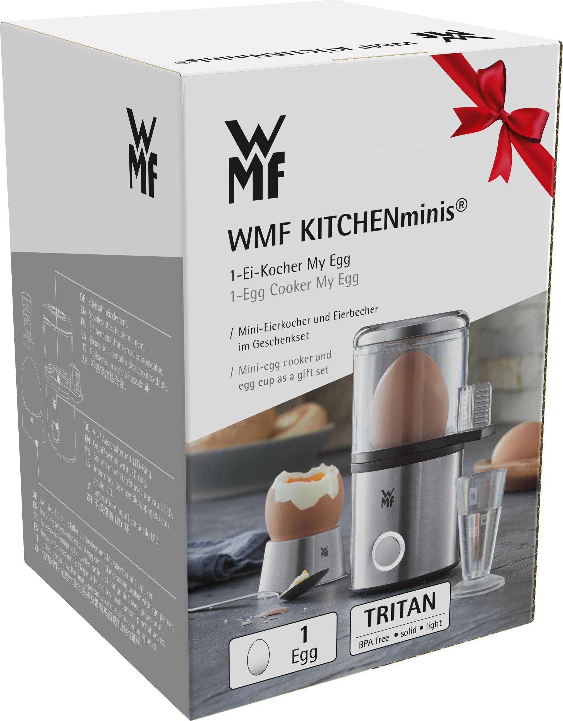 WMF KÜCHENminis® My Egg Eierkocher Schwarz, Silber (matt)