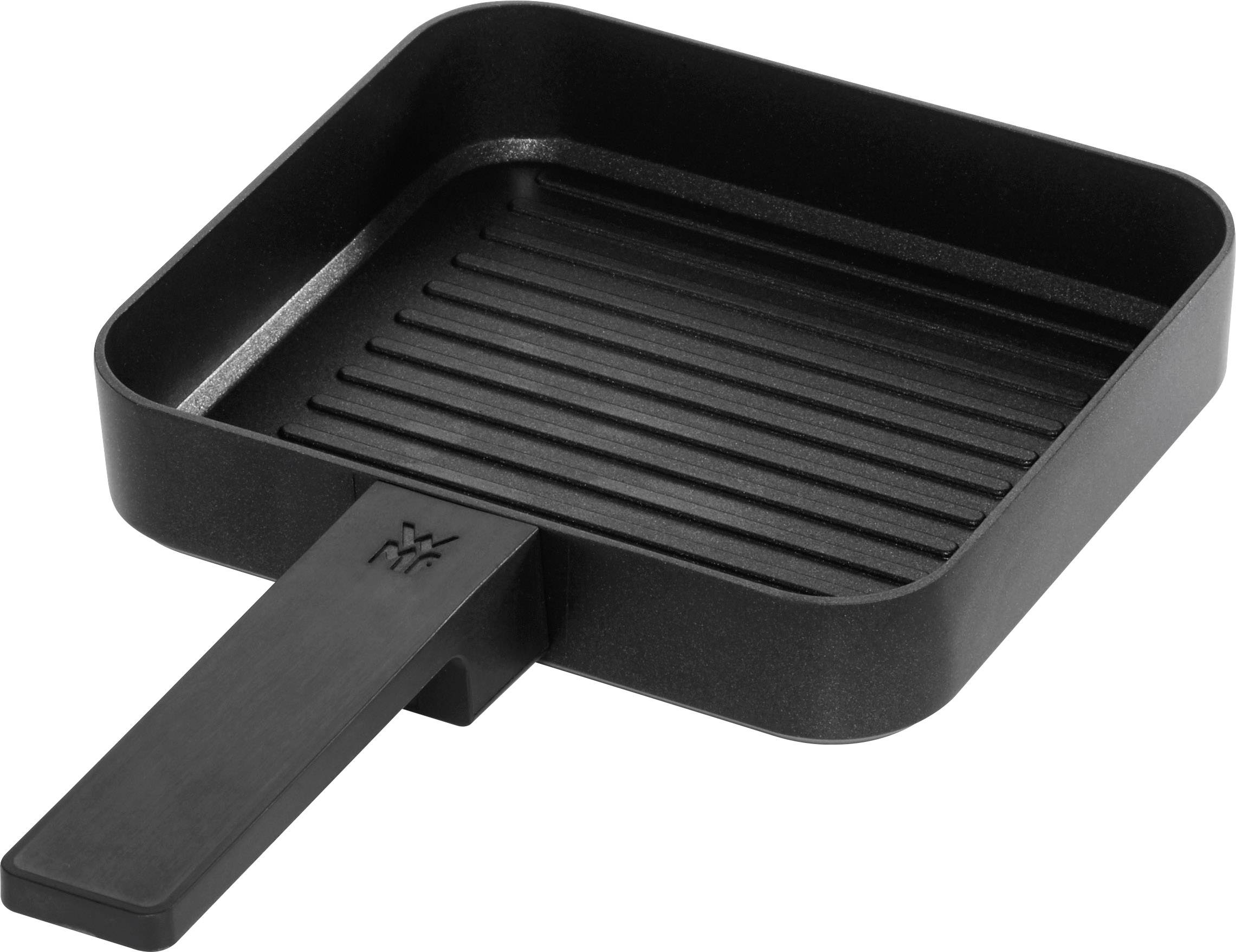 WMF 0415170011 Elektro Tischgrill mit manueller Temperatureinstellung Schwarz, Silber