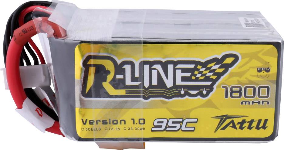 Tattu Modellbau-Akkupack (LiPo) 18.5 V 1800 mAh Zellen-Zahl: 4 95 C Softcase XT60