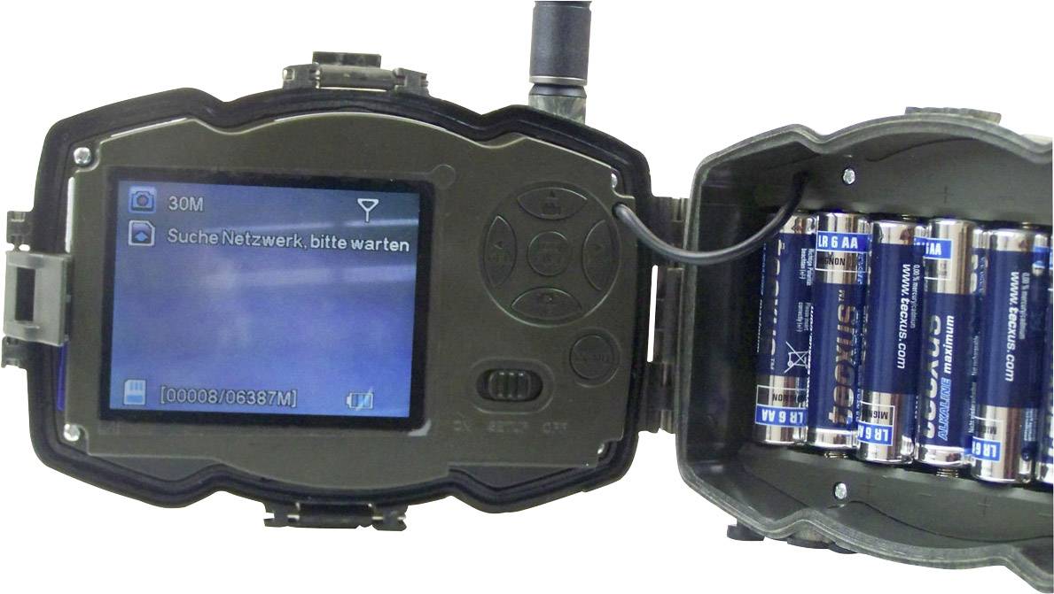 Berger & Schröter MG984G-30M Wildkamera 30 Megapixel Black LEDs, Fernbedienung, No-Glow-LEDs, Tonaufzeichnung, GSM-Modul