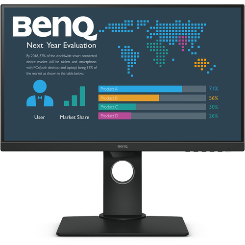 BenQ BL2480T LED-Monitor 60.5cm (23.8 Zoll) EEK E (A - G) 1920 x 1080 Pixel Full HD 5 ms HDMI®, DisplayPort, VGA, Kopfhörer