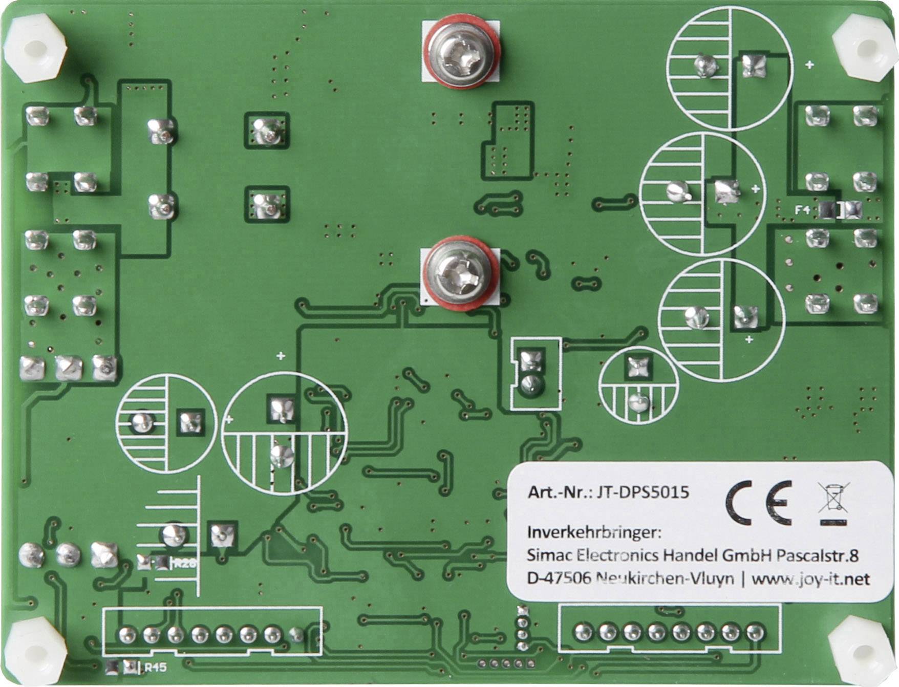 Joy-it JT-DPS5015 Labornetzgerät, einstellbar 0 - 50V 0 - 15A 750W Schraubklemme fernsteuerbar, programmierbar, schmale Bauform