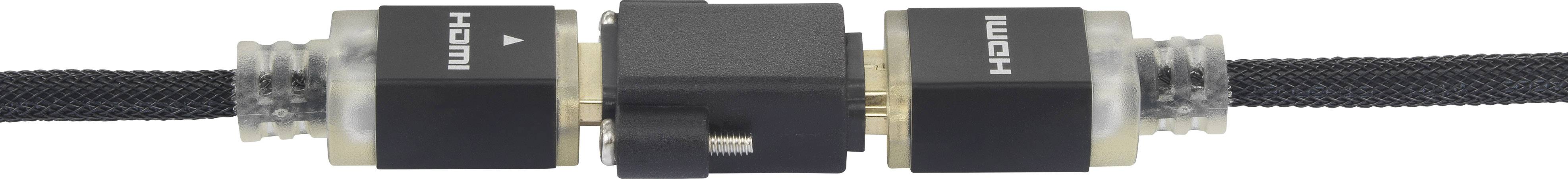 SpeaKa Professional SP-12883616 HDMI Adapter [1x HDMI-Buchse - 1x HDMI-Buchse] Schwarz schraubbar