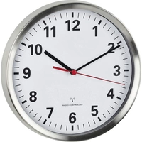 TFA Dostmann 60.3529.02 Funk Wanduhr 22cm x 4.5cm Aluminium Leisegang-Uhrwerk, Energiesparfunktion TFA Dostmann 60.3529.02 Funk Wanduhr 22cm x 4.5cm Aluminium Leisegang-Uhrwerk, Energiesparfunktion