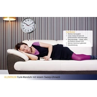 TFA Dostmann 60.3529.02 Funk Wanduhr 22cm x 4.5cm Aluminium Leisegang-Uhrwerk, Energiesparfunktion TFA Dostmann 60.3529.02 Funk Wanduhr 22cm x 4.5cm Aluminium Leisegang-Uhrwerk, Energiesparfunktion