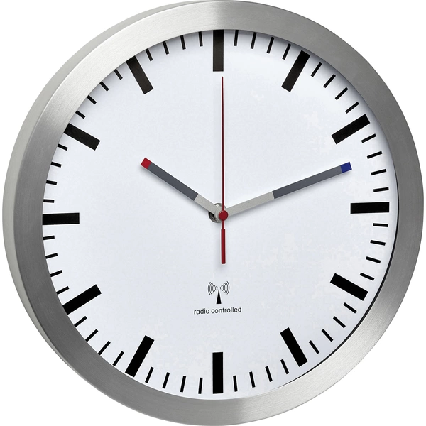 TFA Dostmann 60.3528.02 Funk Wanduhr 300mm x 45mm Aluminium Leisegang-Uhrwerk TFA Dostmann 60.3528.02 Funk Wanduhr 300mm x 45mm Aluminium Leisegang-Uhrwerk