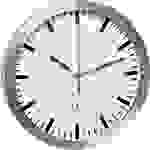 TFA Dostmann 60.3528.02 Funk Wanduhr 300mm x 45mm Aluminium Schleichendes Uhrwerk (lautlos)