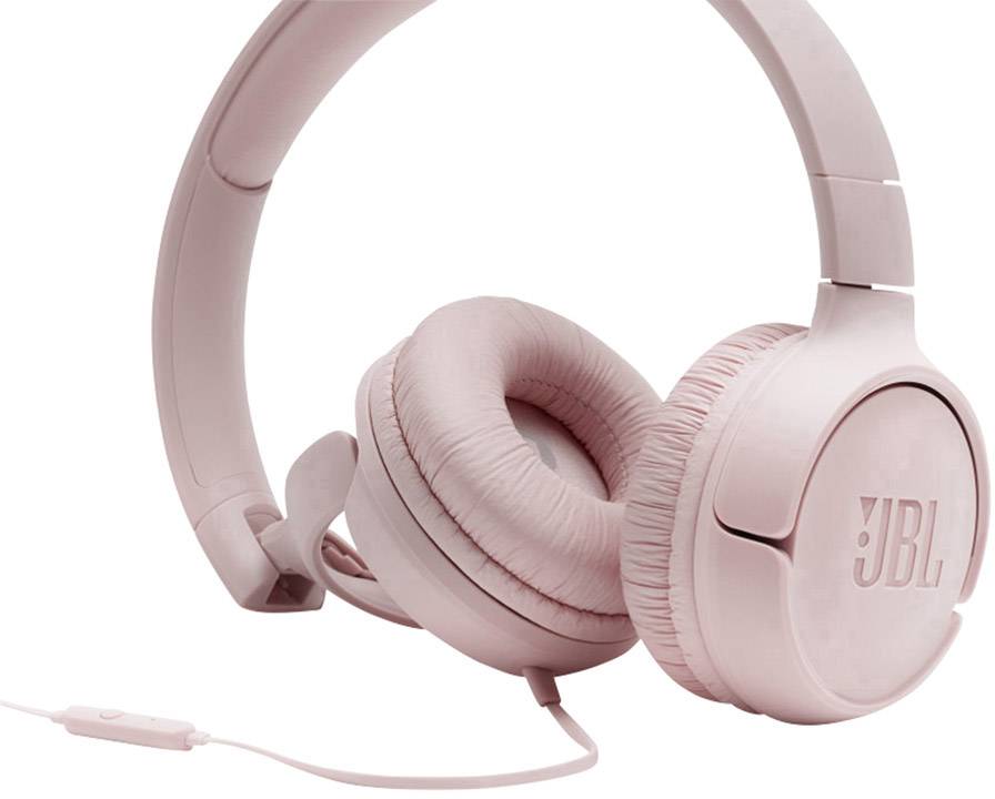 JBL Tune 500 On Ear Kopfhörer kabelgebunden Pink Faltbar, Headset