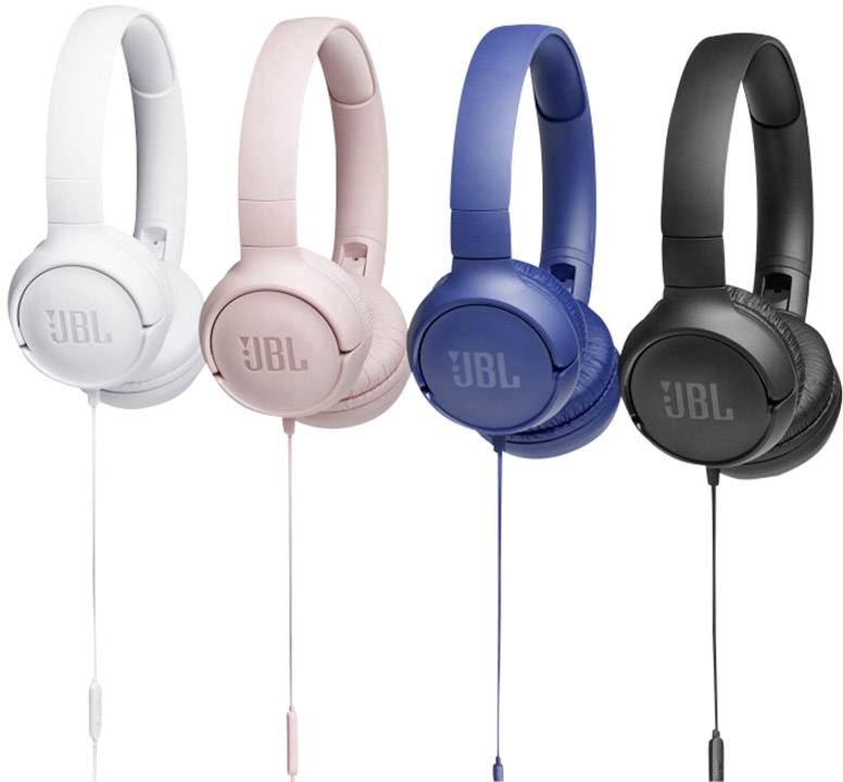 JBL Tune 500 On Ear Kopfhörer kabelgebunden Pink Faltbar, Headset