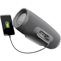 JBL Charge 4 Bluetooth® Lautsprecher Outdoor, Wasserfest, USB Grau JBL Charge 4 Bluetooth® Lautsprecher Outdoor, Wasserfest, USB Grau