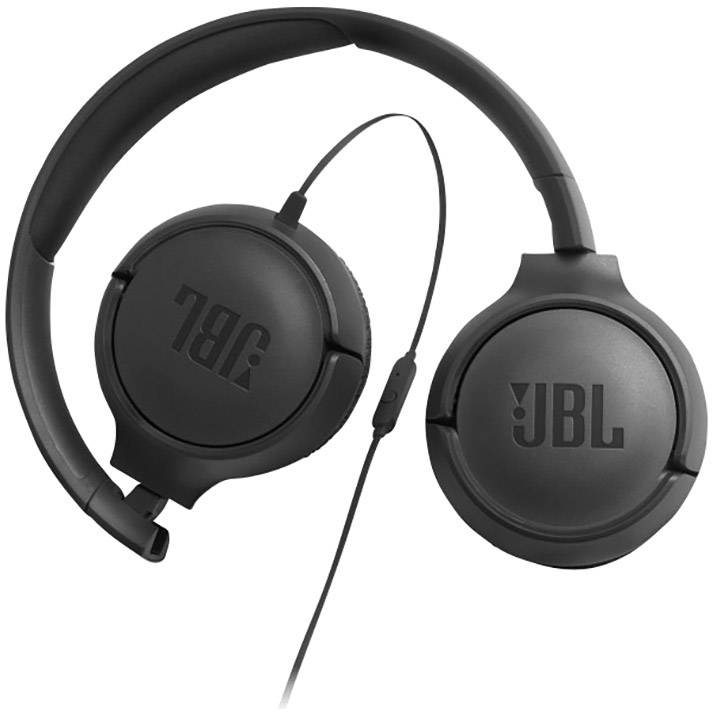 JBL Tune 500 On Ear Kopfhörer kabelgebunden Schwarz Faltbar, Headset