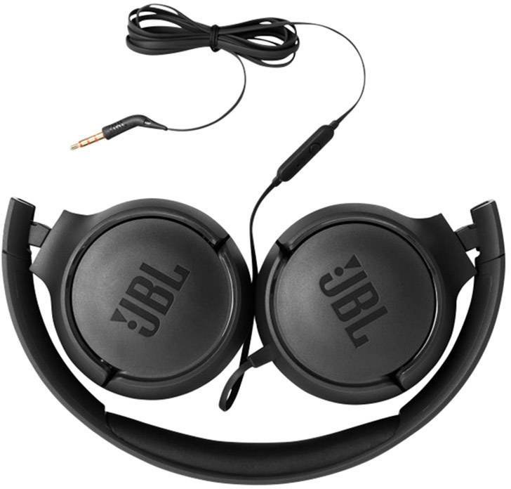 JBL Tune 500 On Ear Kopfhörer kabelgebunden Schwarz Faltbar, Headset