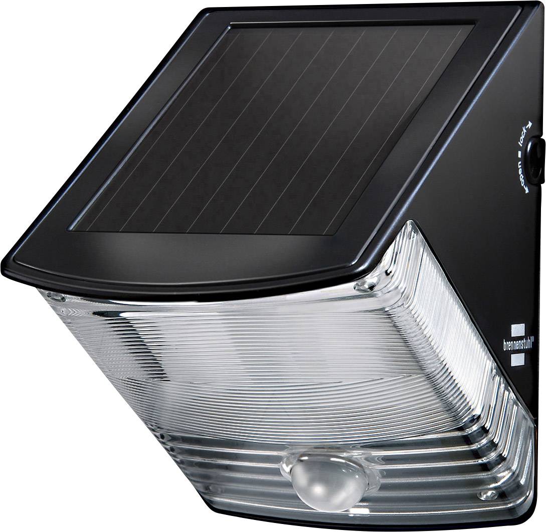Muller Licht Led Aussenleuchte Solar Sensor Wandleuchte Schwarz 3w Tageslicht
