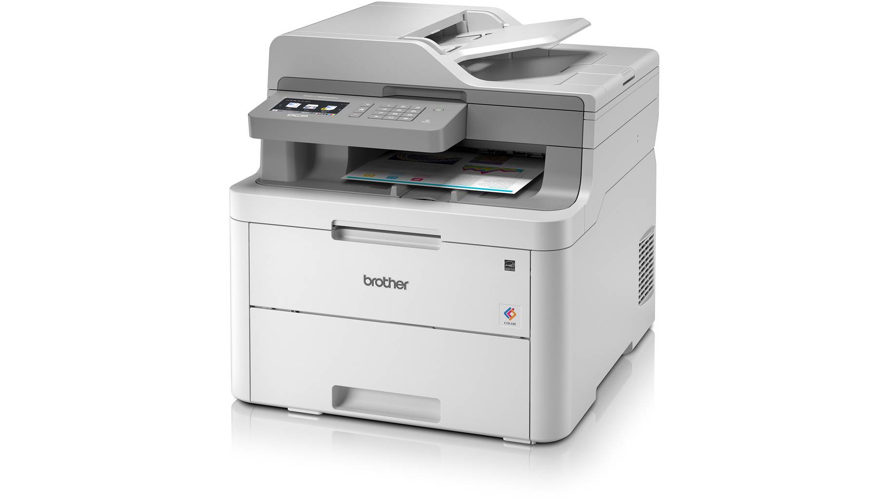 Brother DCP-L3550CDW Farb LED Multifunktionsdrucker A4 Drucker, Scanner, Kopierer LAN, WLAN ...