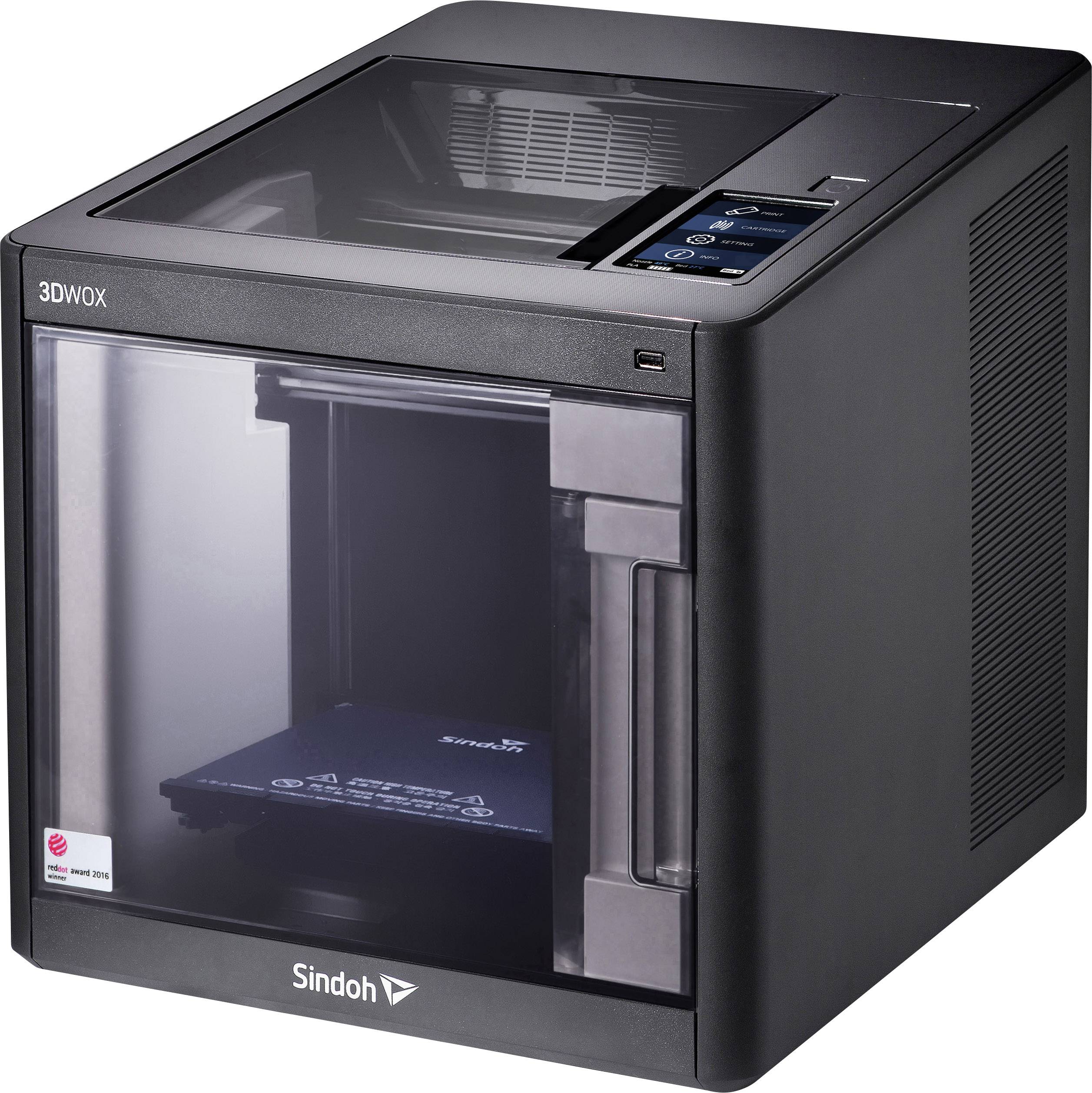 Sindoh DP200 3D Drucker 12,7cm Farb-Touchscreen, integrierte Kamera, LED-Beleuchtung, inkl. Software