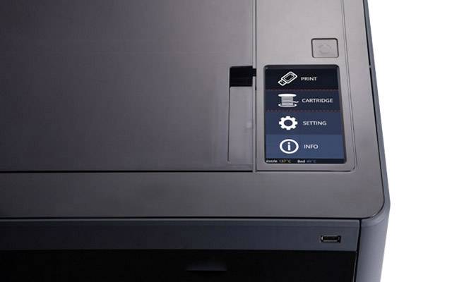 Sindoh DP200 3D Drucker 12,7cm Farb-Touchscreen, integrierte Kamera, LED-Beleuchtung, inkl. Software