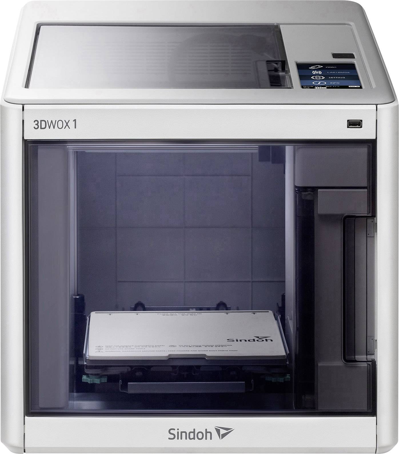 Sindoh 3DWOX 1 3D Drucker 12,7 cm Farb-Touchscreen, integrierte Kamera, flexibles Metallbett, inkl.