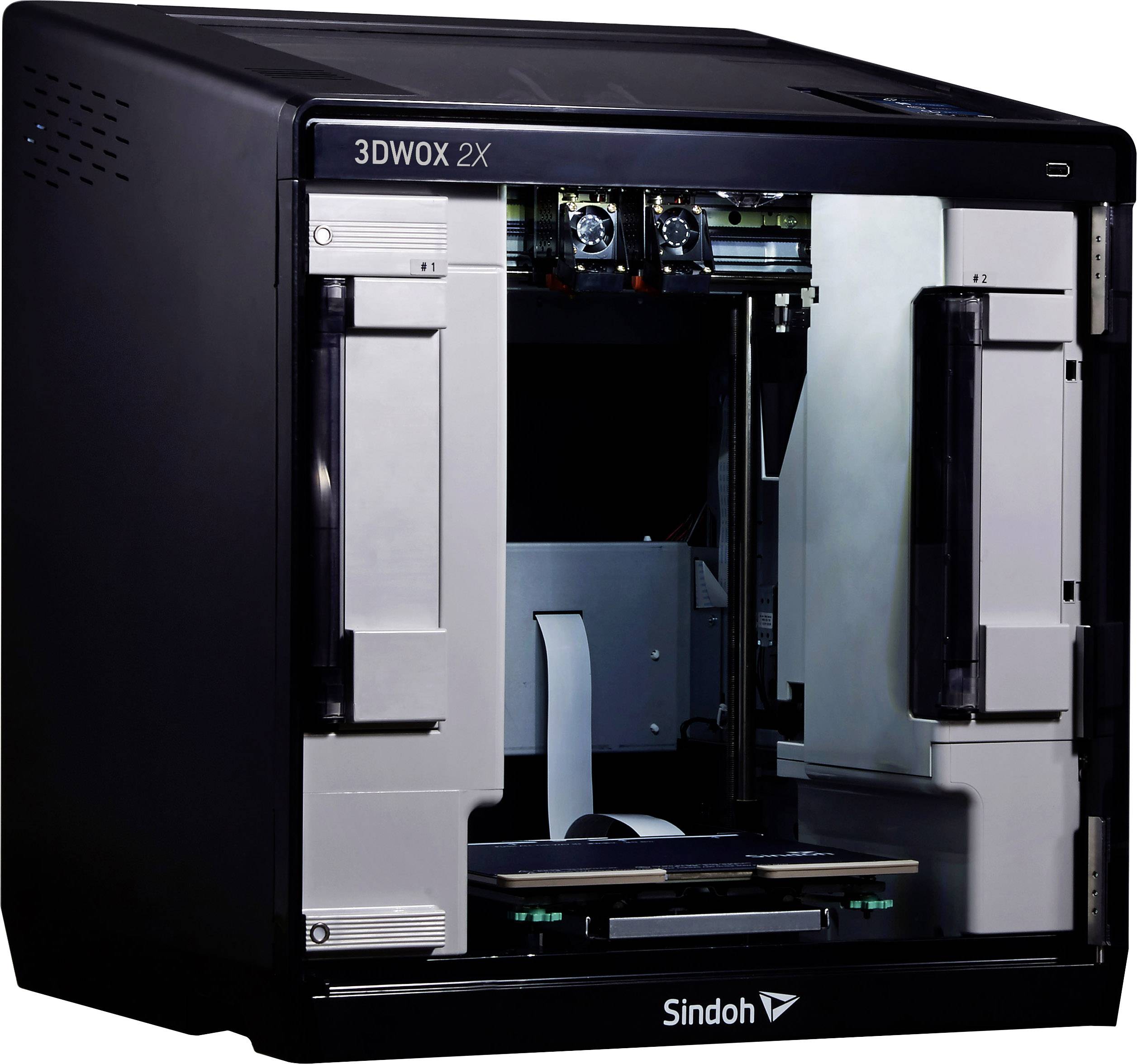 Sindoh 3DWOX 2X 3D Drucker 12,7cm Farb-Touchscreen, integrierte Kamera, flexibles Metallbett, inkl. Software