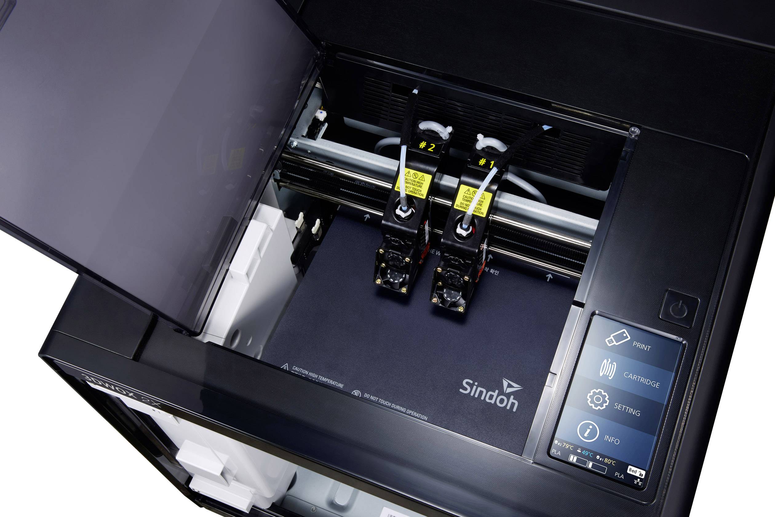 Sindoh 3DWOX 2X 3D Drucker 12,7cm Farb-Touchscreen, integrierte Kamera, flexibles Metallbett, inkl. Software