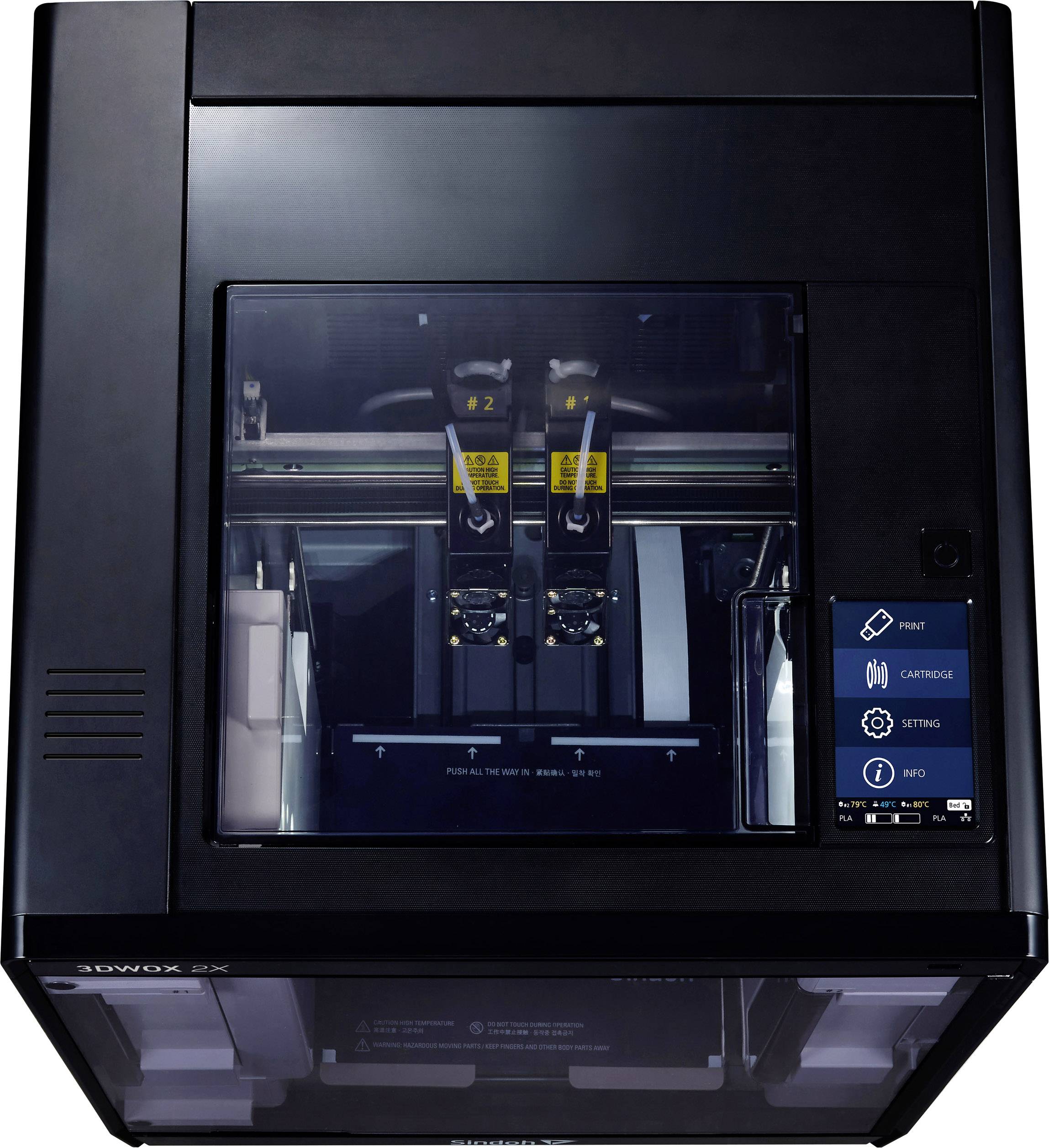 Sindoh 3DWOX 2X 3D Drucker 12,7cm Farb-Touchscreen, integrierte Kamera, flexibles Metallbett, inkl. Software