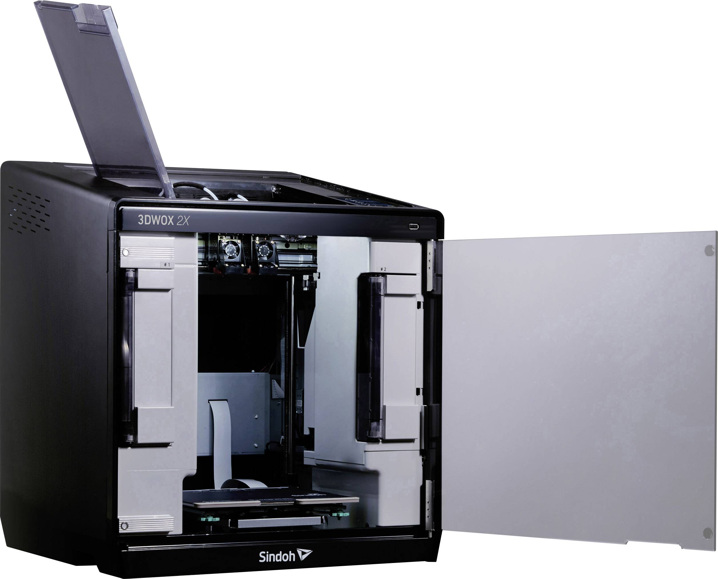 Sindoh 3DWOX 2X 3D Drucker 12,7cm Farb-Touchscreen, integrierte Kamera, flexibles Metallbett, inkl. Software