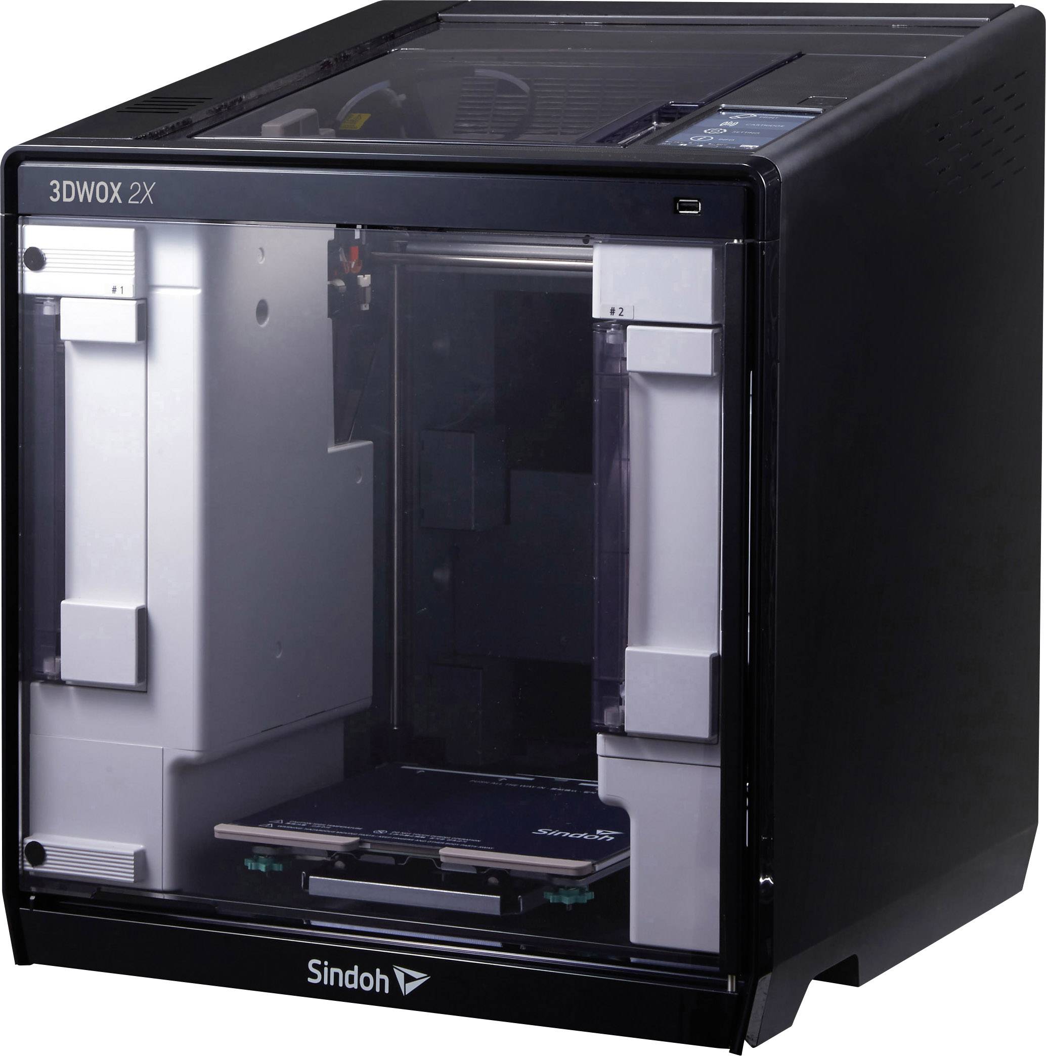 Sindoh 3DWOX 2X 3D Drucker 12,7cm Farb-Touchscreen, integrierte Kamera, flexibles Metallbett, inkl. Software
