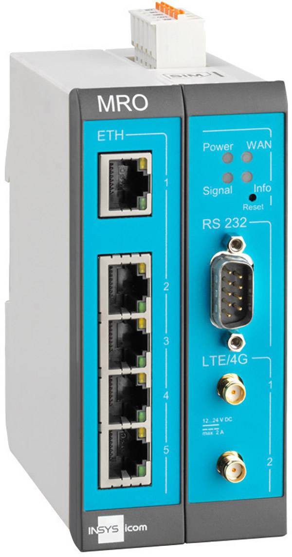 Insys MRO-L200 Smart All-in-One Router Ethernet, RS 232 12 V/DC, 24 V/DC