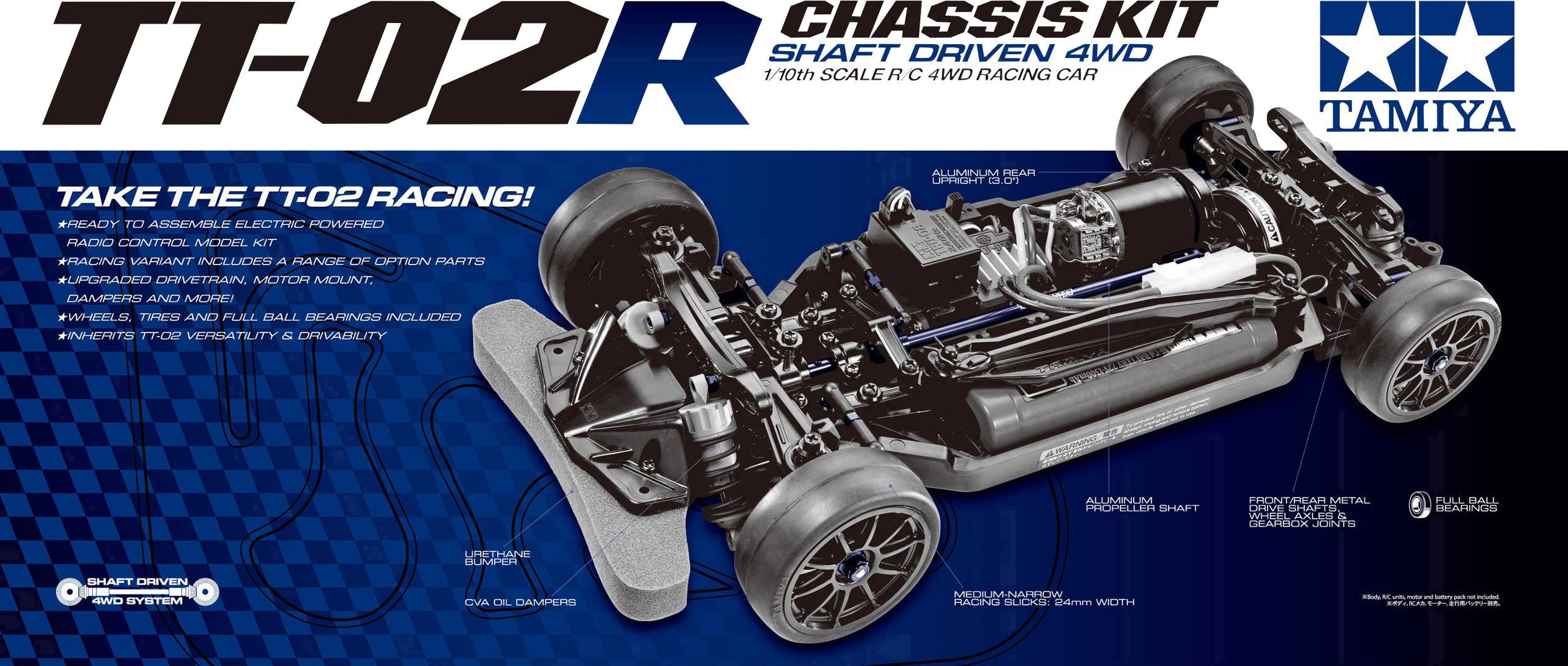 Tamiya TT-02R TT-02R 1:10 RC Modellauto Elektro Straßenmodell Allradantrieb (4WD) Bausatz