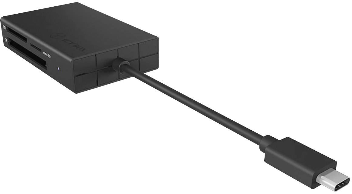 IB-CR401-C3, Type-C® USB 3.0 Kartenleser (CF, SD 4.0, micro SD 4.0), UHS-II, mit USB 3.0 Type-C® Hostanschluss
