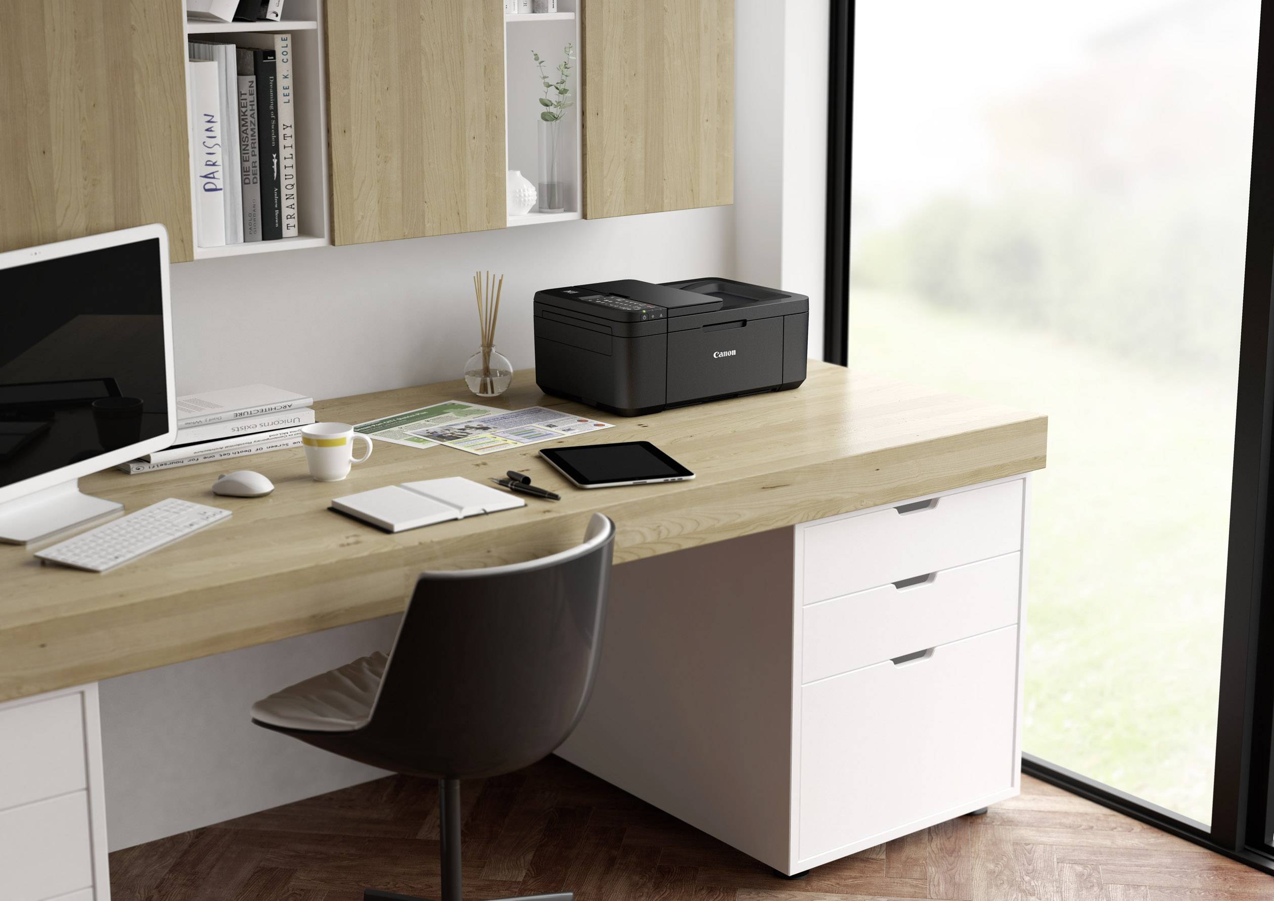 Canon PIXMA TR4550 Multifunktionsdrucker Tintenstrahl Farbe A4 Drucker, Scanner, Kopierer, Fax WLAN, Duplex, ADF