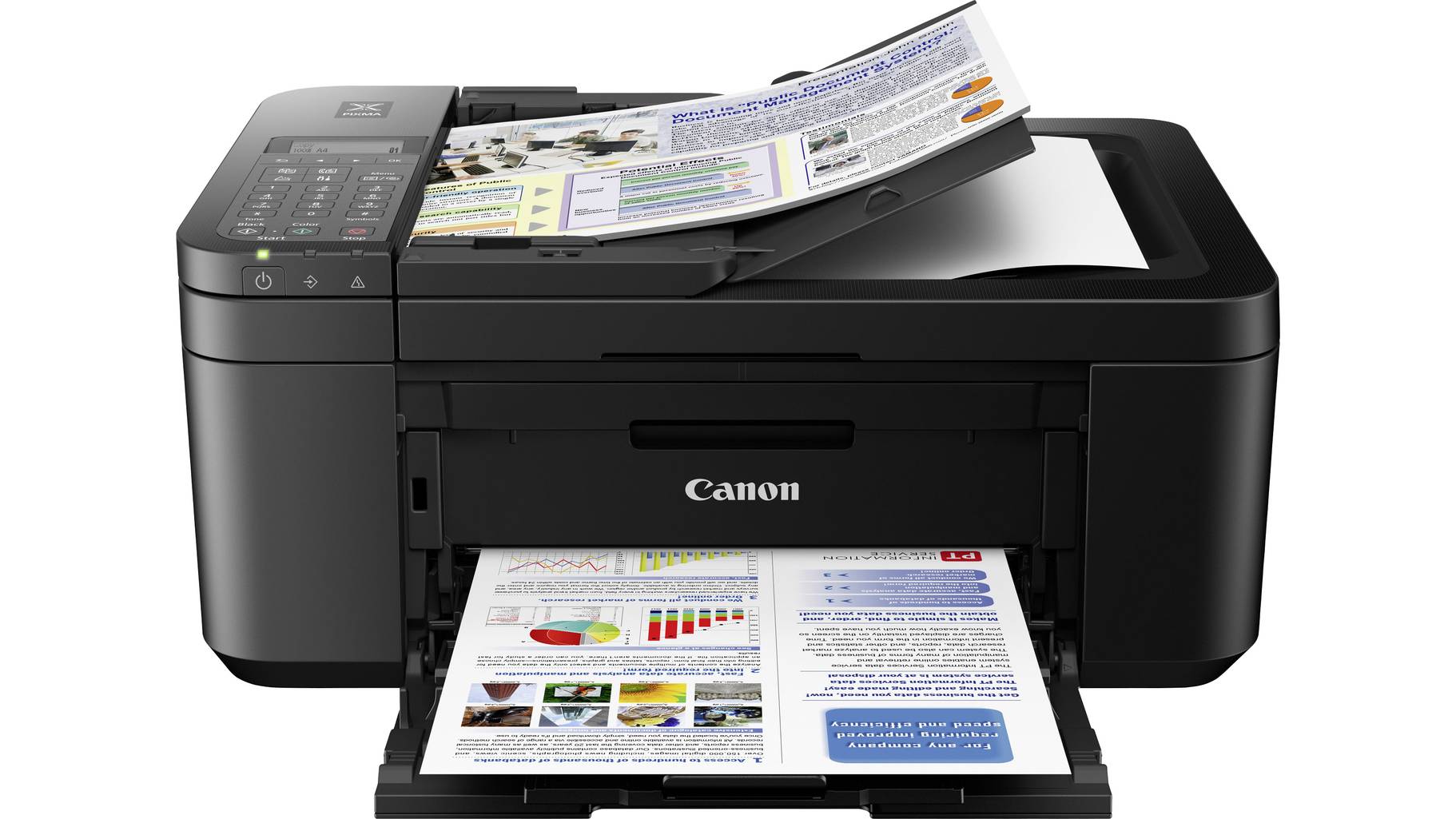 Canon PIXMA TR4550 Farb Tintenstrahl Multifunktionsdrucker A4 Drucker, Scanner, Kopierer, Fax canon drucker tr4550