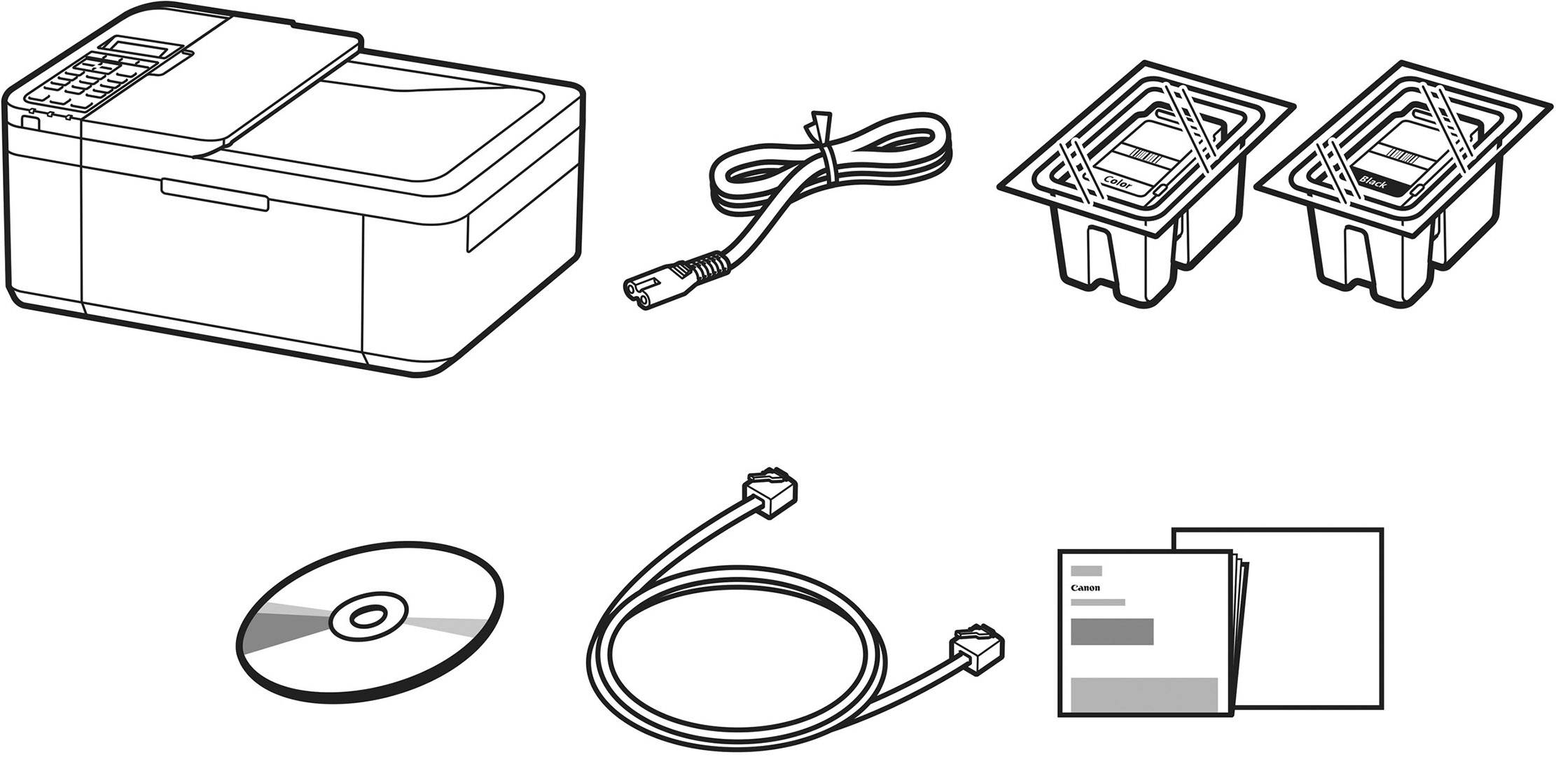 Canon PIXMA TR4550 Farb Tintenstrahl Multifunktionsdrucker A4 Drucker, Scanner, Kopierer, Fax WLAN, Duplex, ADF