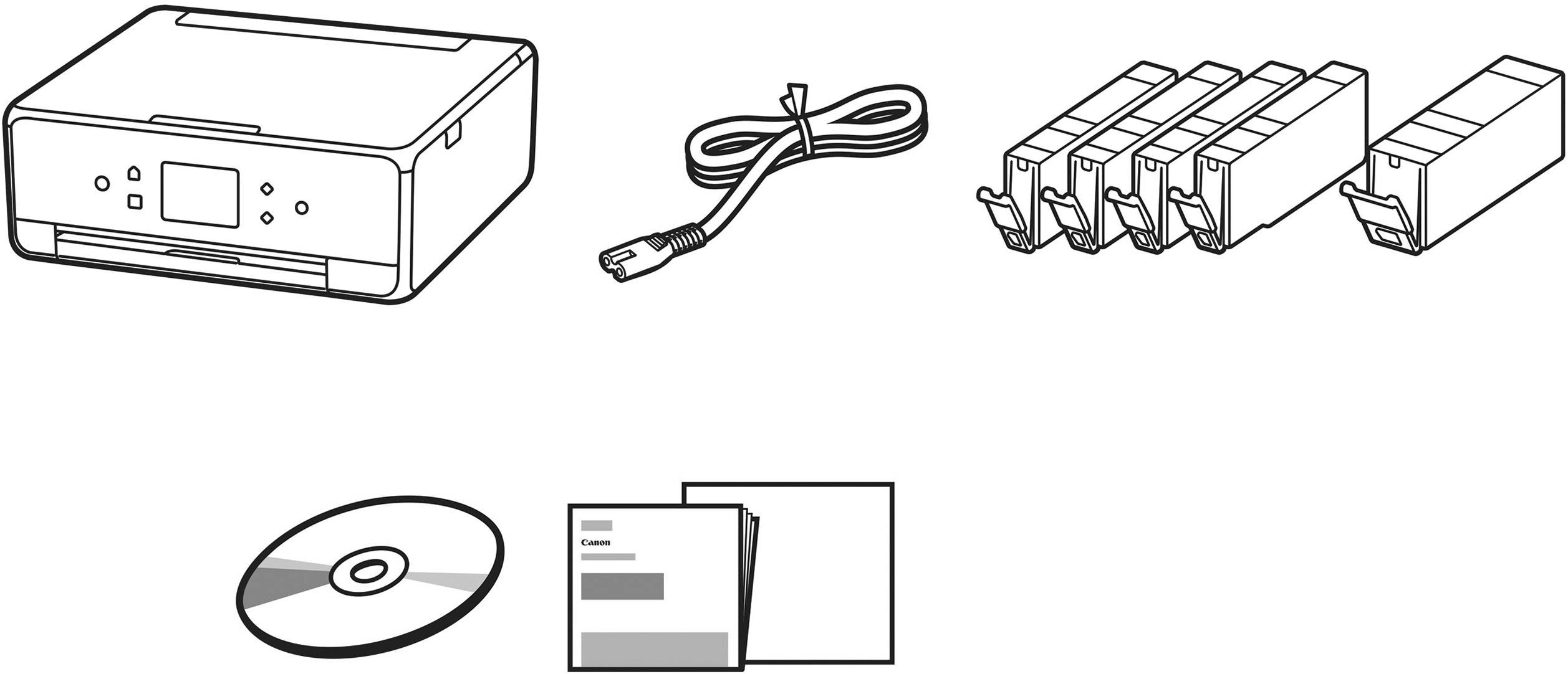 Canon PIXMA TS6250 Farb Tintenstrahl Multifunktionsdrucker A4 Drucker, Scanner, Kopierer WLAN, Bluetooth®, Duplex