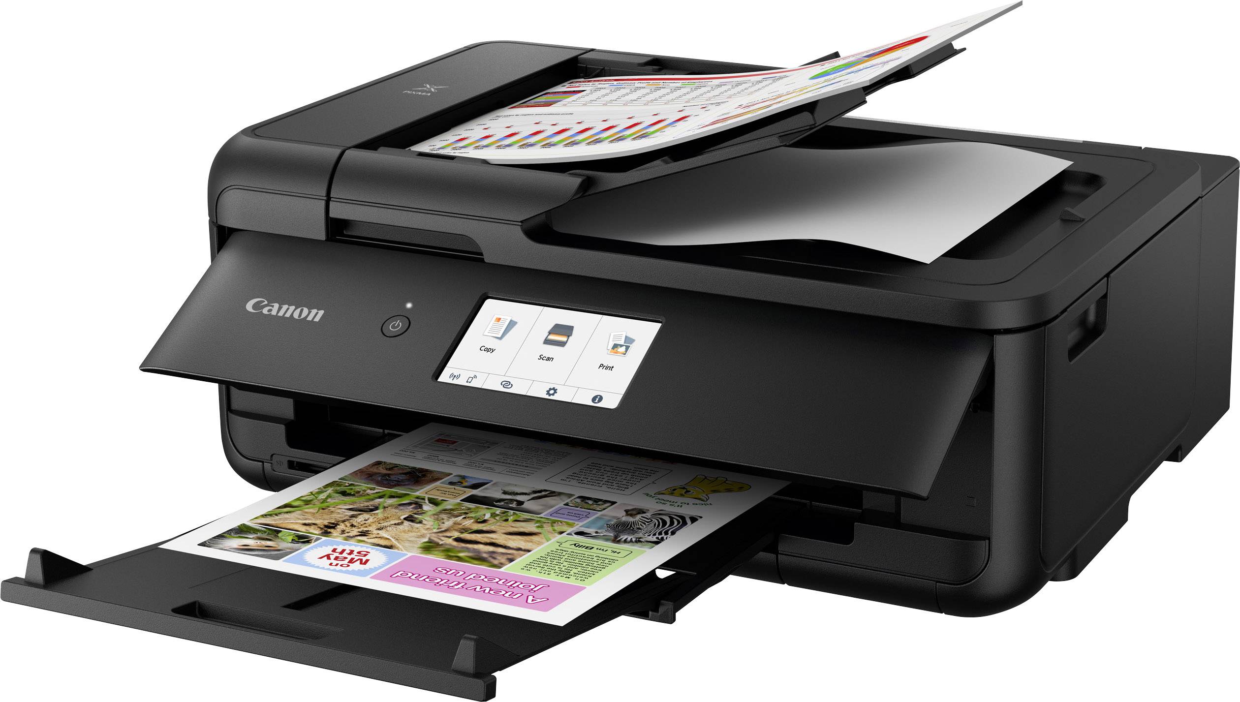 Canon PIXMA TS9550 Multifunktionsdrucker Tintenstrahl Farbe A3 Drucker, Scanner, Kopierer LAN, WLAN, Bluetooth®, Duplex, ADF